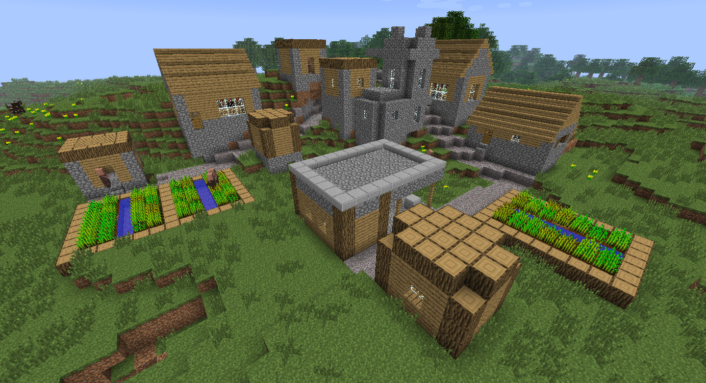 Как сделать в майнкрафте деревню - Minecraft - Zobra