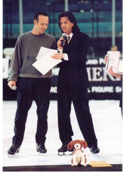 American figure skaters Brian Boitano and Scott Williams at the American Open Professional Figure Skating Championships
