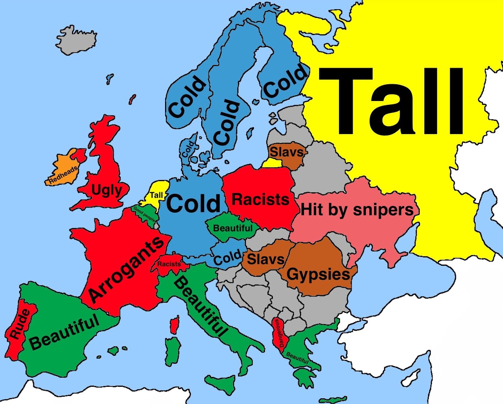 What do Brazilians think about Europeans according to Google