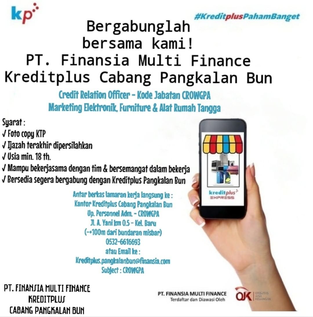 Lowongan Kerja Pt Finansia Multi Finance Lowongan Kerja Kalimantan Tengah
