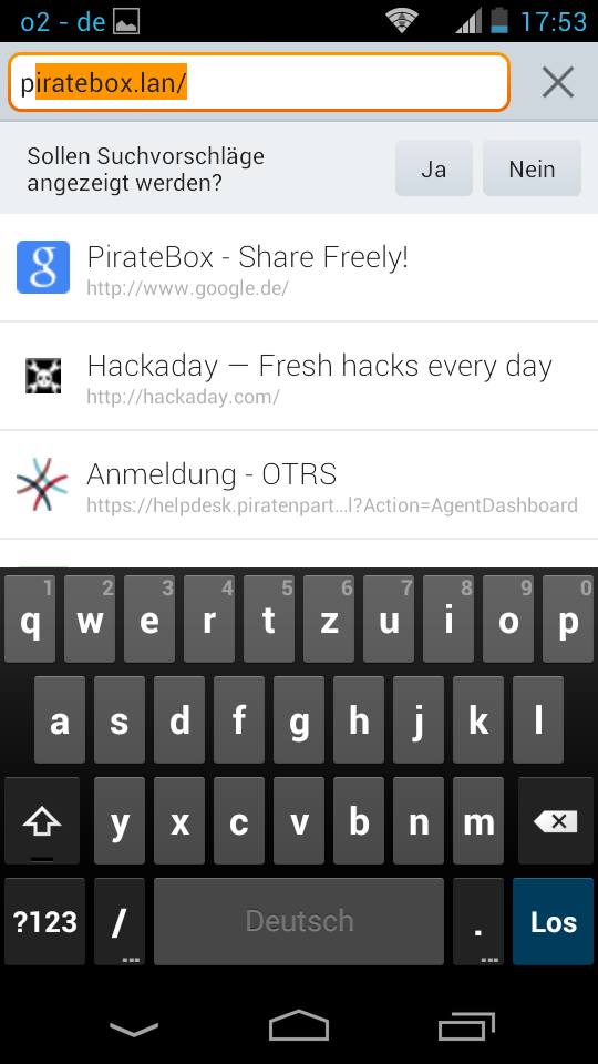 Monomos Blog Piratbox auf Demos