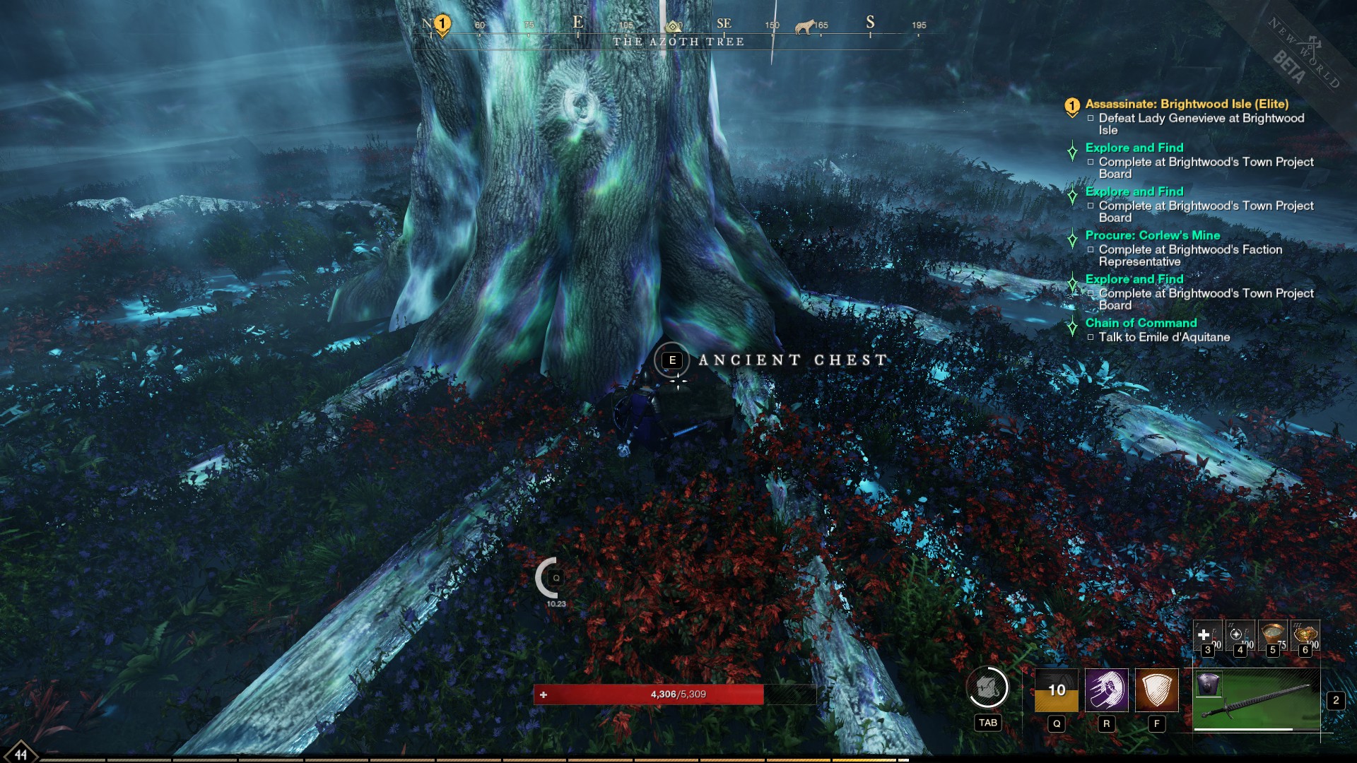 New World The Azoth Tree chest locations