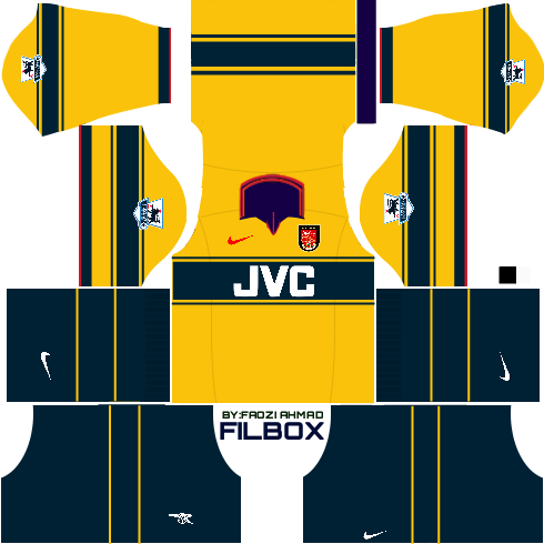 Raja Filbox Kits Dls Arsenal 1998 1999