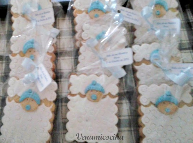 Galletas decoradas para bautizo