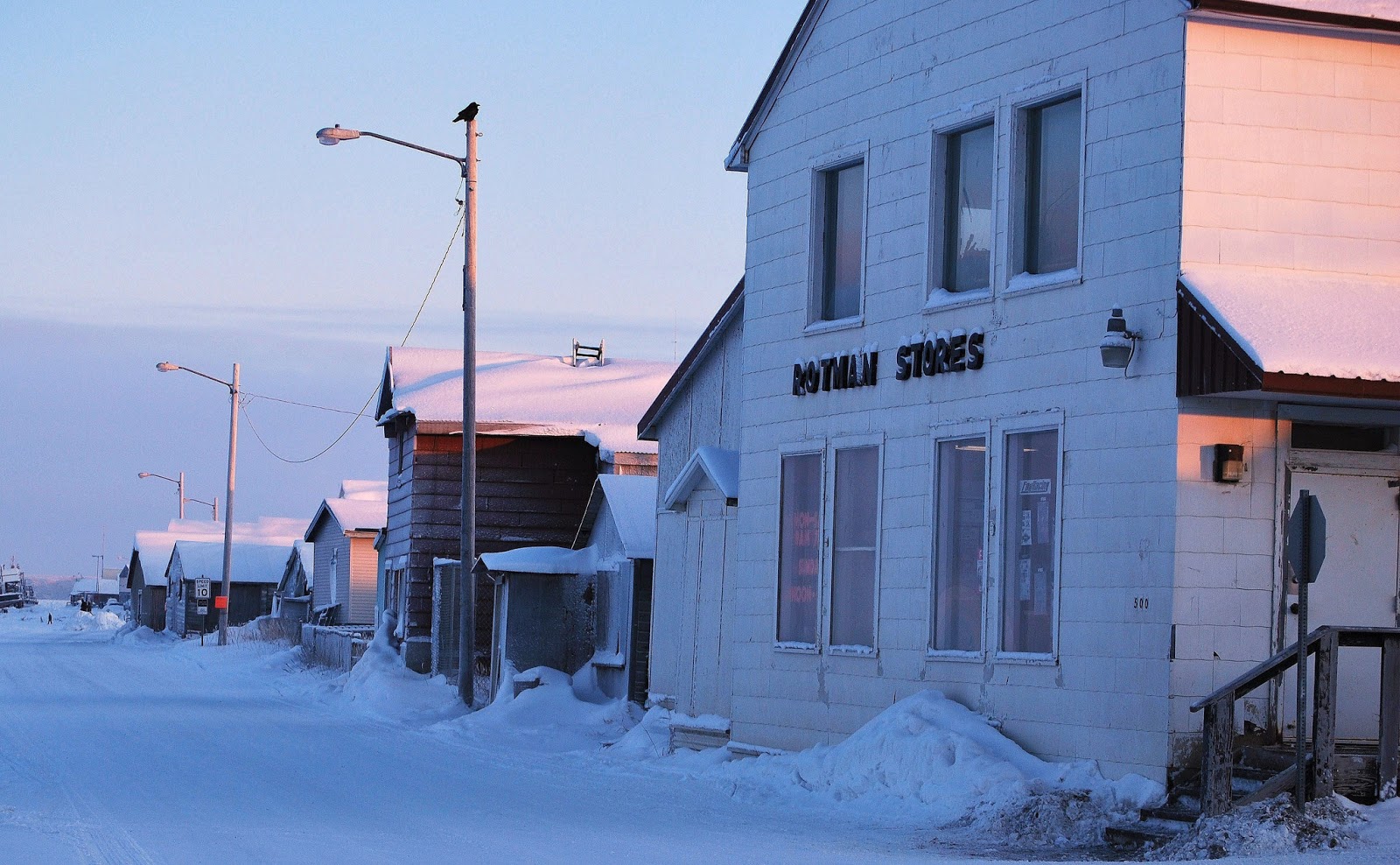 Ultima Thule Kotzebue, Alaska a mark in the Northwest Passage with a