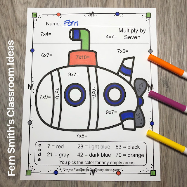 Click Here to Downlead This Color By Number Addition, Subtraction, Multiplication, and Division Transportation Printables Resource Bundle for Your Classroom Today!