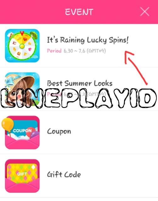 gift coupon line play