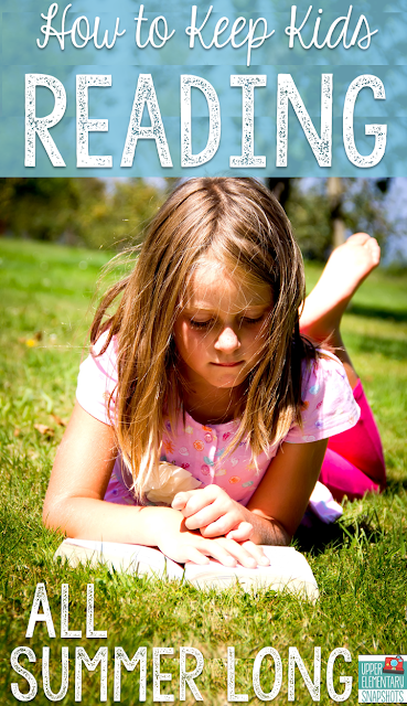 Summer and reading don't usually go together, but they can! Summer reading for kids is so important. Motivate readers with these great reading tips and strategies so that students are reading all summer long! (I do #3 every day!)
