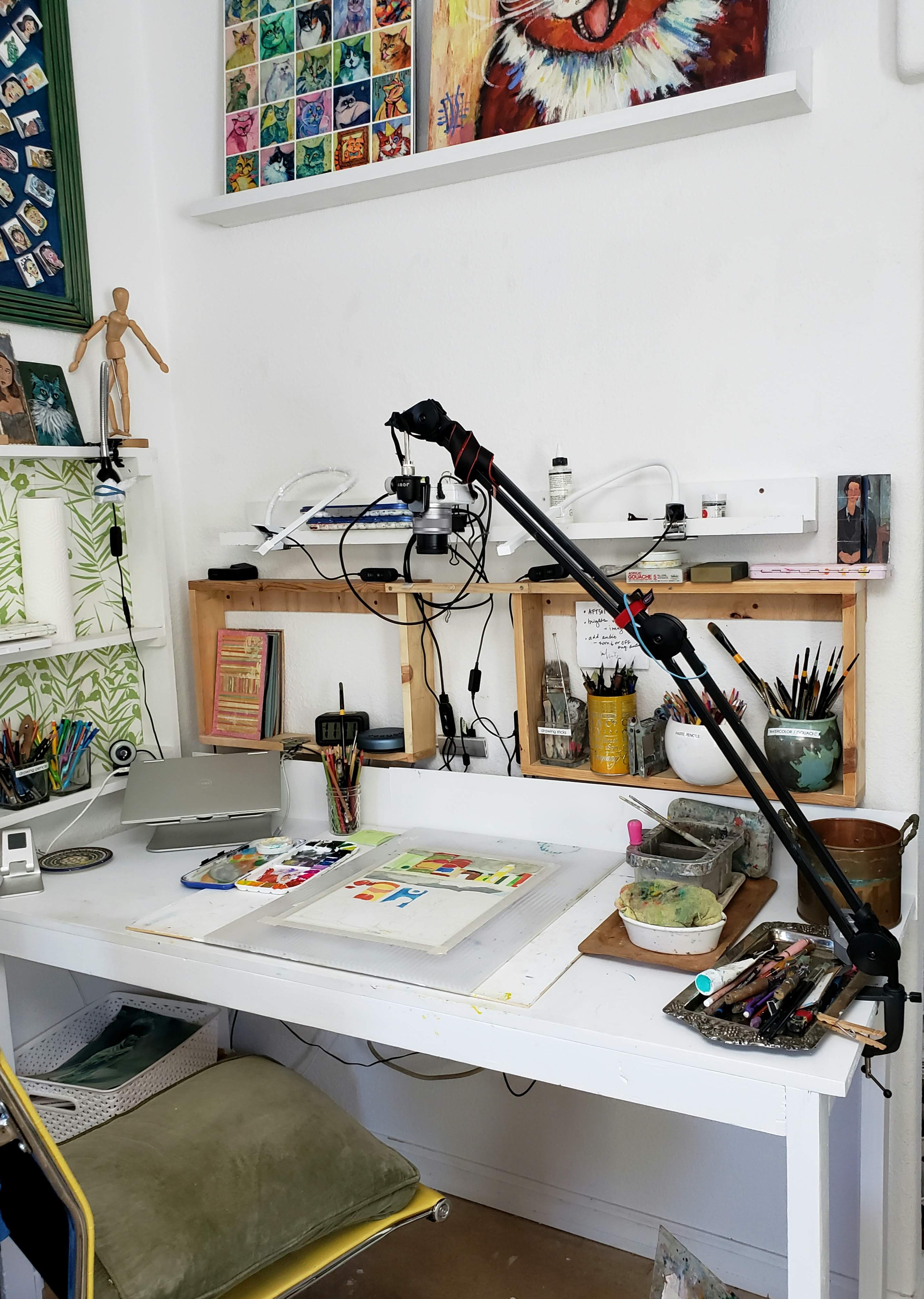 Setting Up and Organizing Your Art Studio - from Fountain Studio