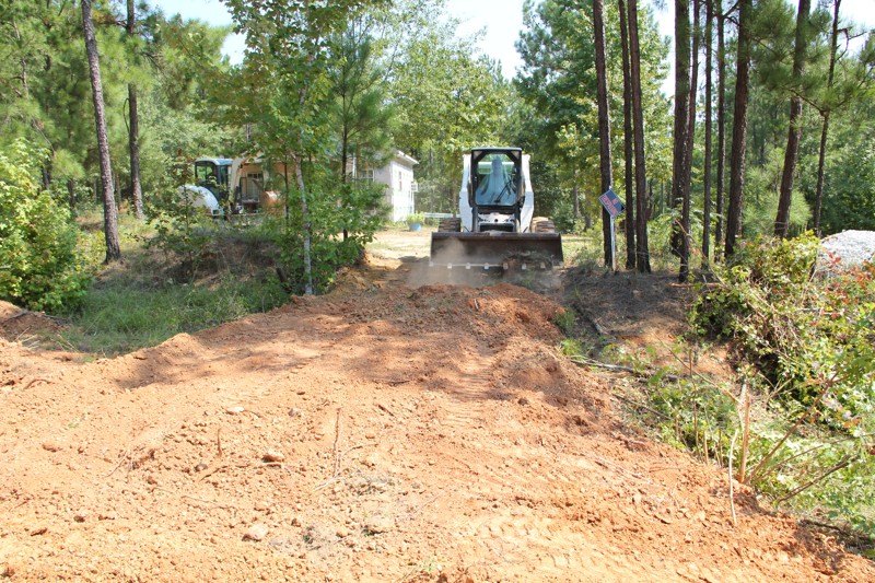 CT Hauling & Materials LLC Building a Gravel Driveway in Verbena, AL.