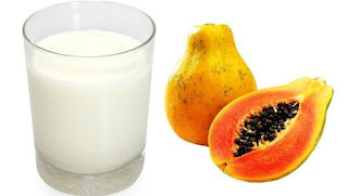 papaya and raw milk
