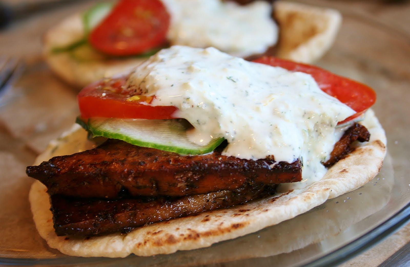 ...and then he does the dishes Tofu Gyros