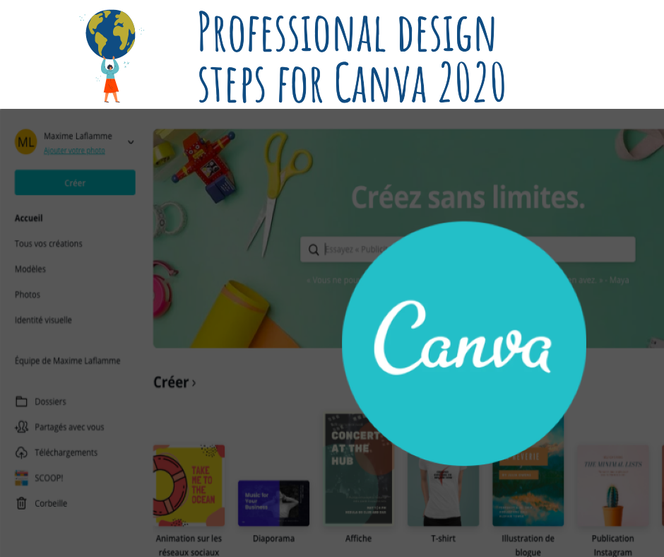 Étapes de conception professionnelles pour ce formidable logiciel Canva 2020