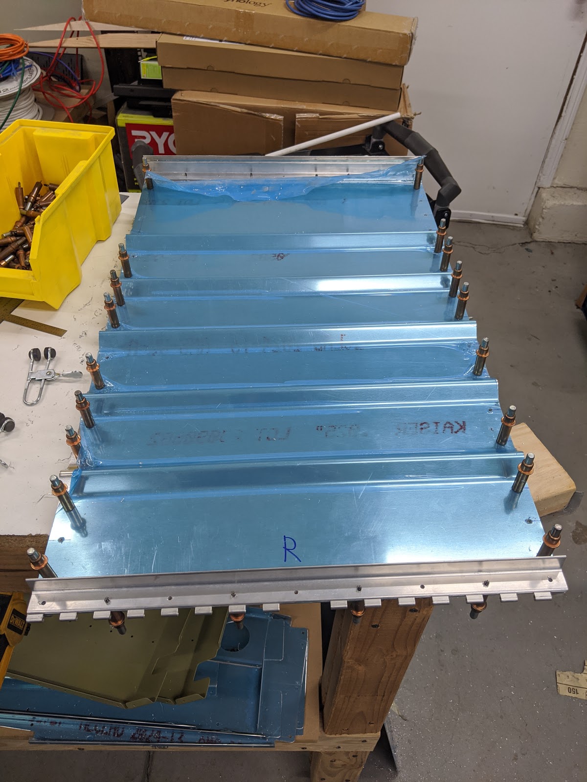 Damazio family's RV10 project Rear seat backs started