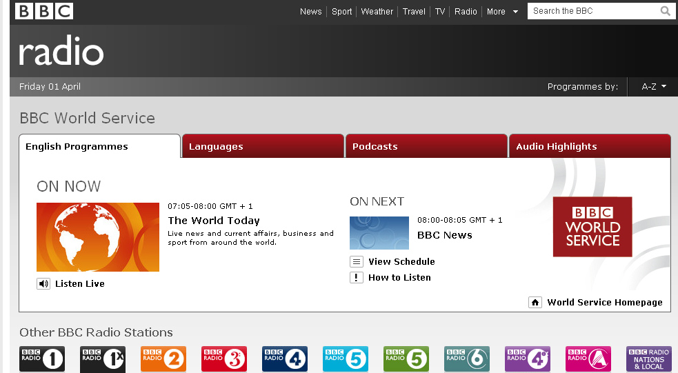 Atrévete con el Inglés Escucha la radio en inglés