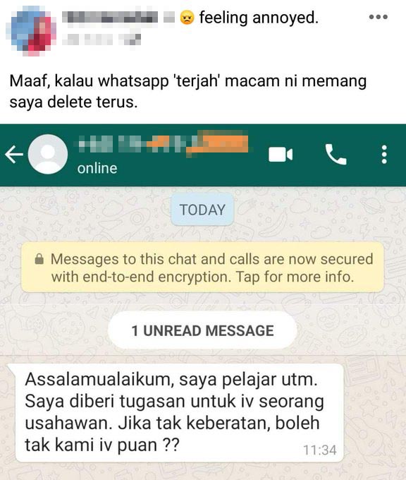 Cara Betul Perkenalkan Diri Bila Whatsapp Dengan Orang Berkepentingan
