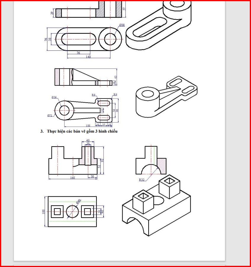 Bài tập auto cad nâng cao PDF  download thư viện tài liệu miên phí