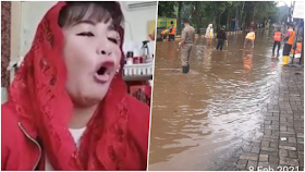 Giliran Jakarta Diguyur Hujan hingga Banjir 150 cm, Dewi Tanjung Muncul Omelin Anies