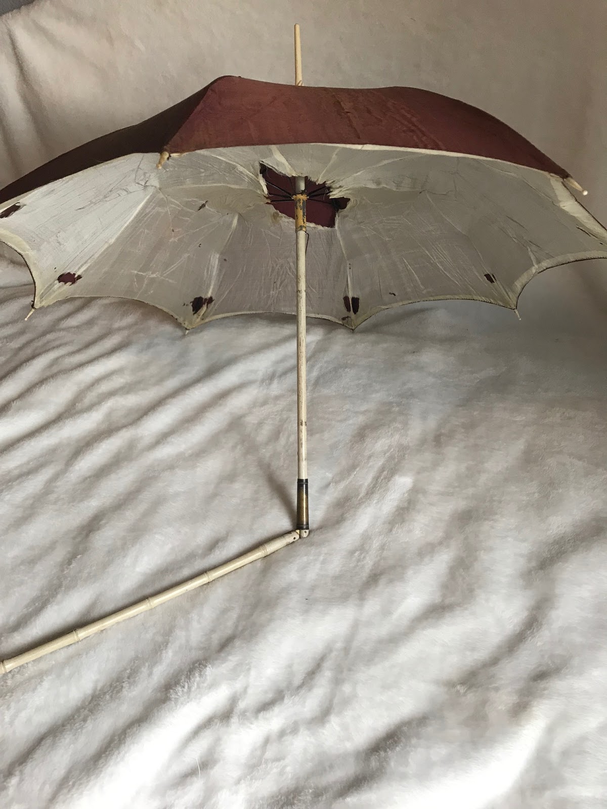 A Time in History: Two 1840's Folding Parasols and a Parasol Box