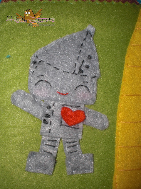 El búho costurero: Cuaderno en fieltro El mago de Oz.