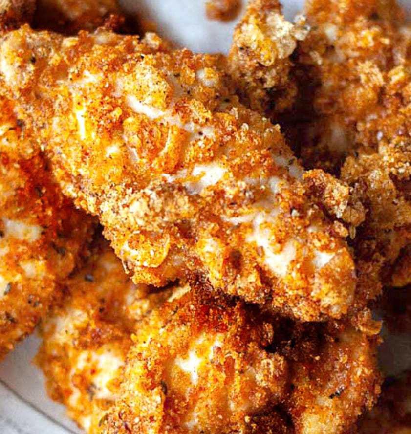 Baked Chicken Strips Keto Low Carb Lunch guide for keto diet