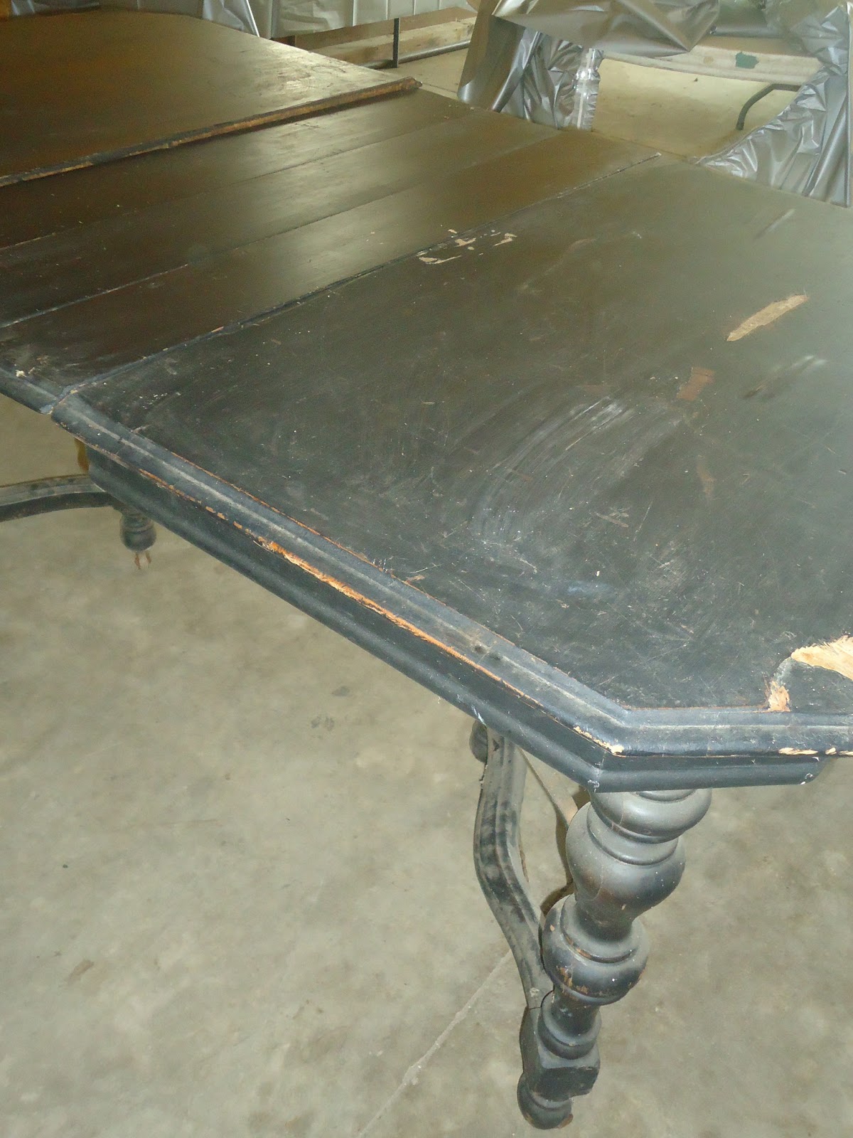 Black Farmhouse Table - $15 ~ Pick It Up Out Front