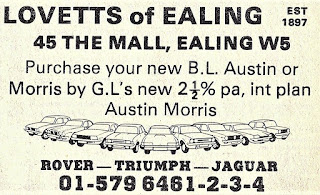 Lovetts of Ealing 1978 advert