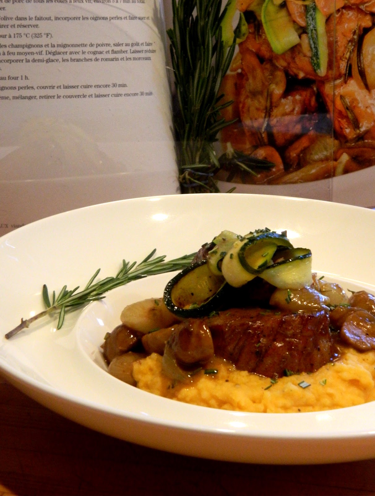 Madame Anne aux fourneaux: Filet de porc braisé aux champignons et au ...
