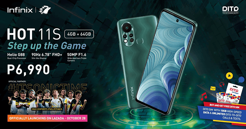 Infinix partners with ONIC Philippines as endorser of the HOT 11S smartphone