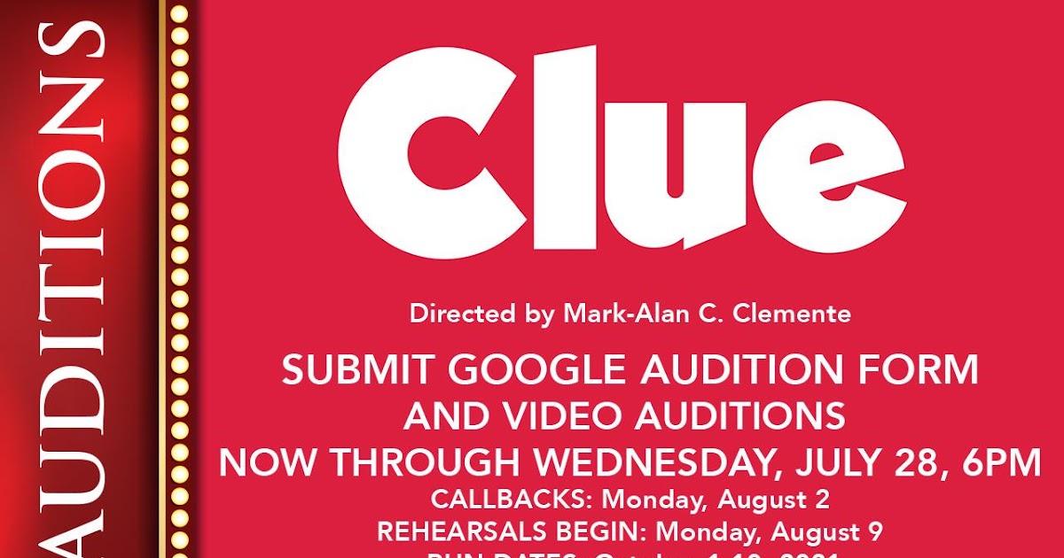 PHX Stages Video Auditions due by July 28 for CLUE ON STAGE at