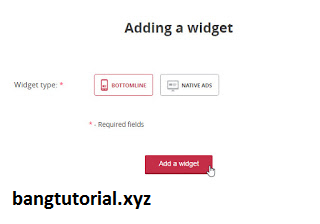 Widget Bang Tutorial Widget Bang Tutorial