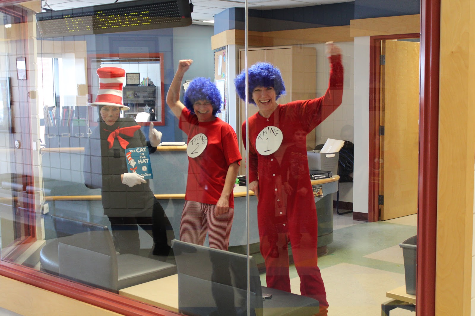 Life at SSES: A visit from the Cat in the Hat....and Thing 1 and Thing