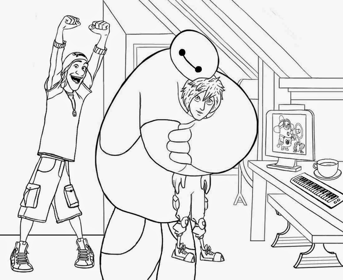 big hero 6 little kid coloring pages - photo #41