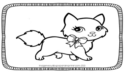 Dibujos de gatos para colorear 😺-Colorear dibujos,letras, Actividades  infantiles
