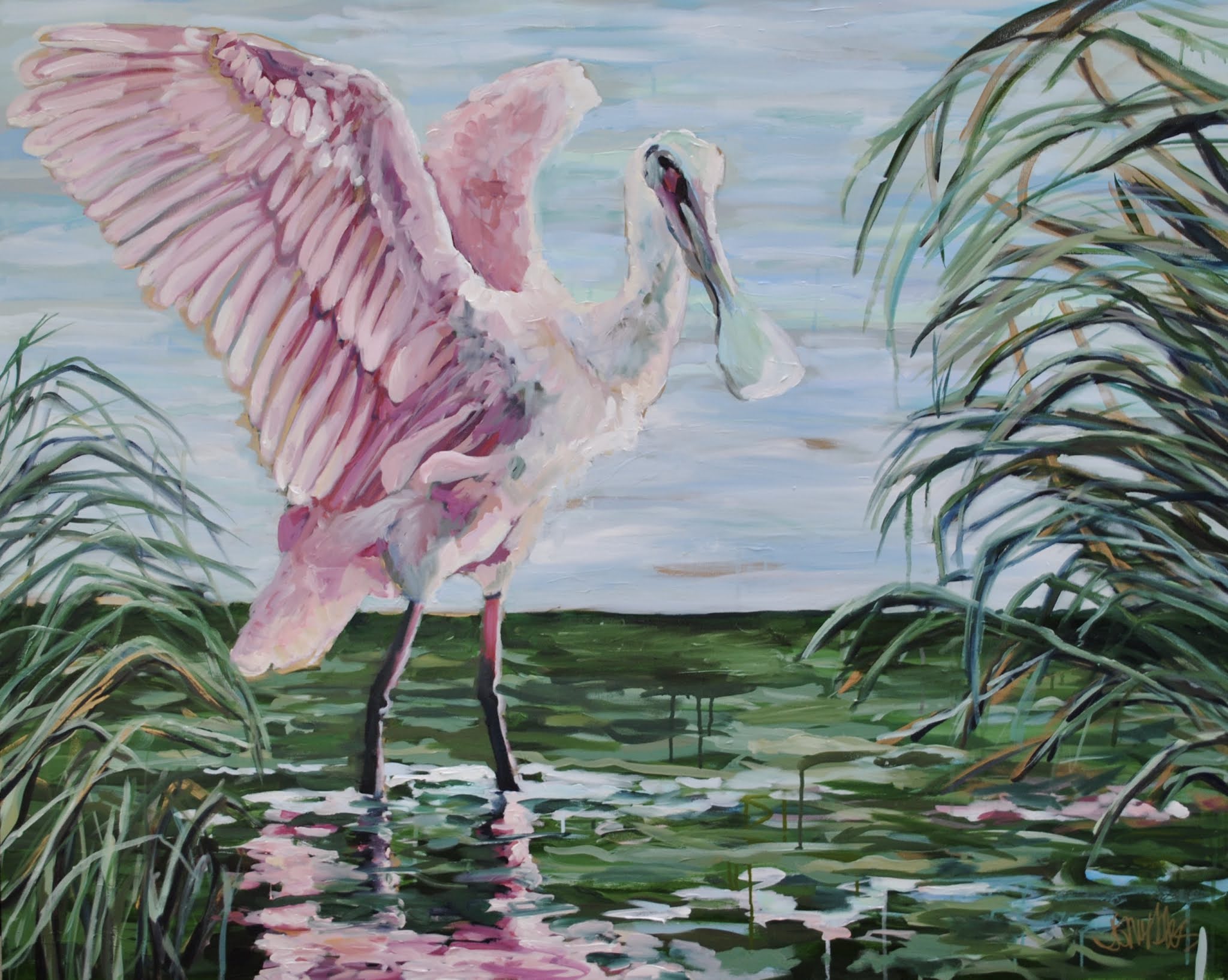 "Spoonbill", 40x50 