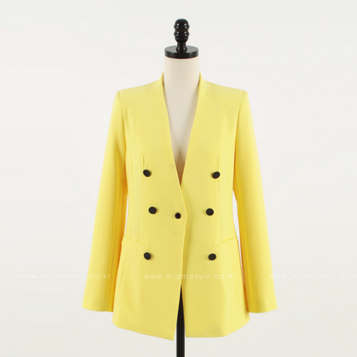 [Miamasvin] Button Accent Fitted Long Jacket | KSTYLICK - Latest Korean ...