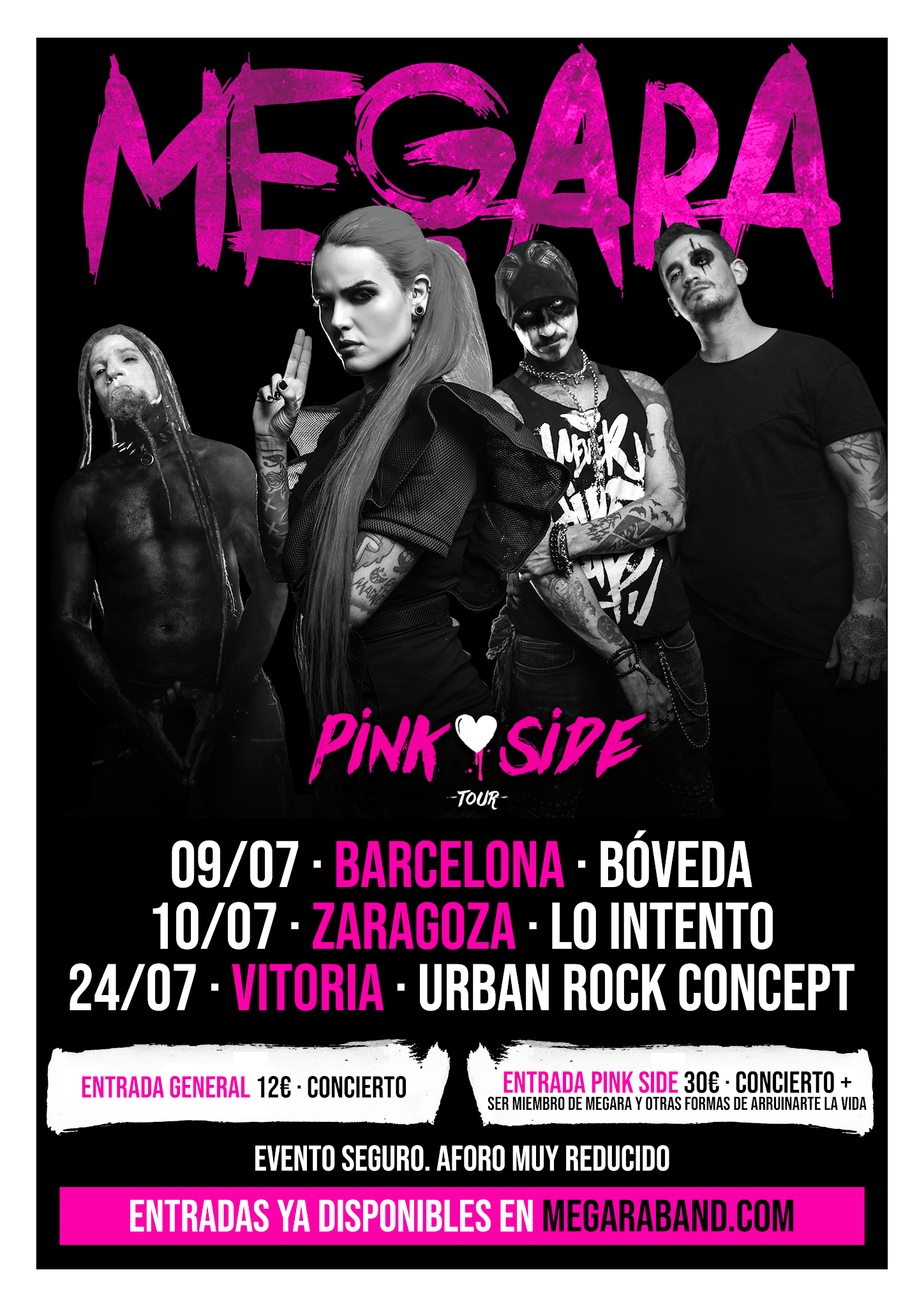 MEGARA gira acústica "Pink Side"