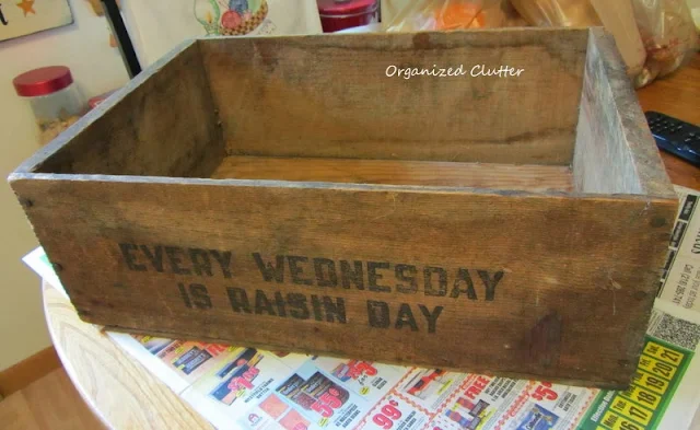 Wood Raisin Crate