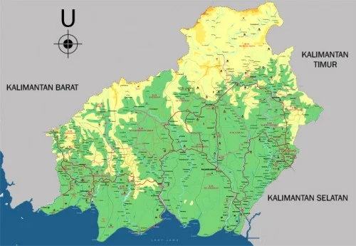 Gambar Peta Kalimantan Tengah