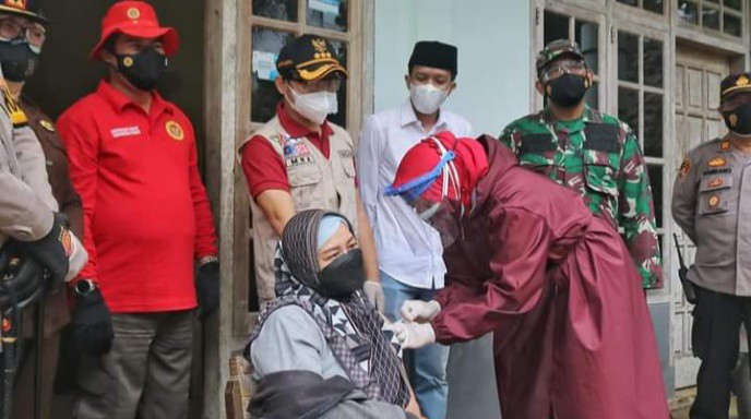 BIN Daerah Jawa Timur Inisiasi Vaksinasi Covid-19 Warga Pelosok Trenggalek