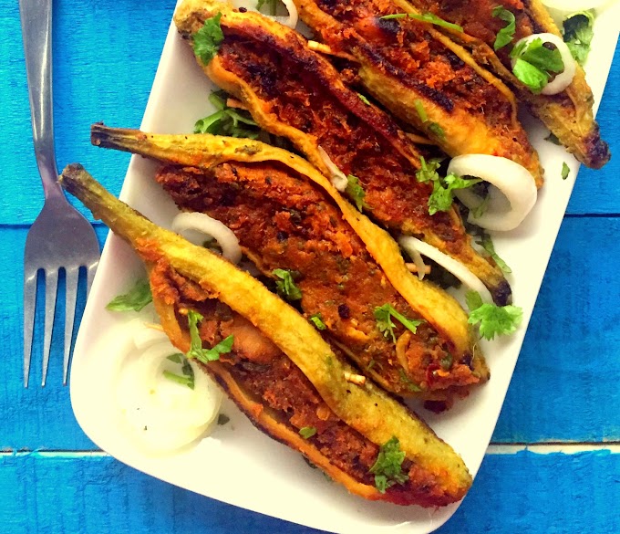 Stuffed Karela Punjabi Style Recipe (Bitter Gourd) 