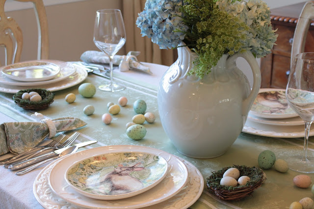 Classic Easter Tablescape Featuring Soft Pastels Pottery Barn Plates