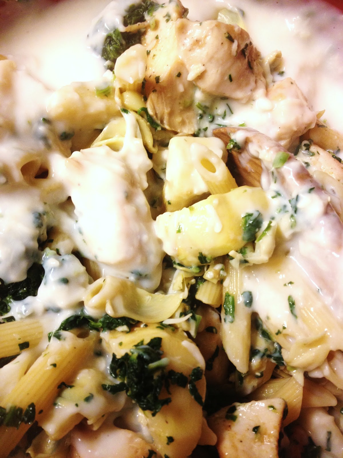 Spinach and Artichoke Alfredo Chicken A Kitchen Hoor's Adventures