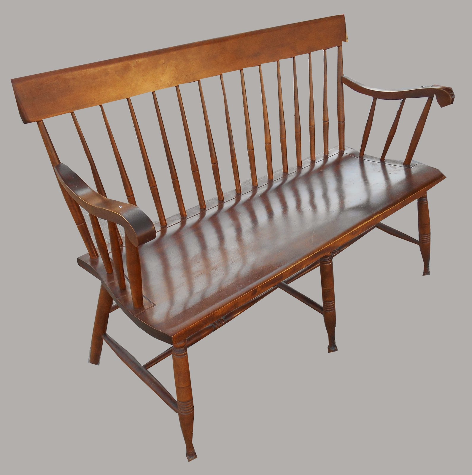 Uhuru Furniture & Collectibles Shaker Style Wooden Bench REDUCED 125 SOLD