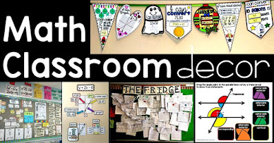 Scaffolded Math and Science: Math classroom decoration ideas