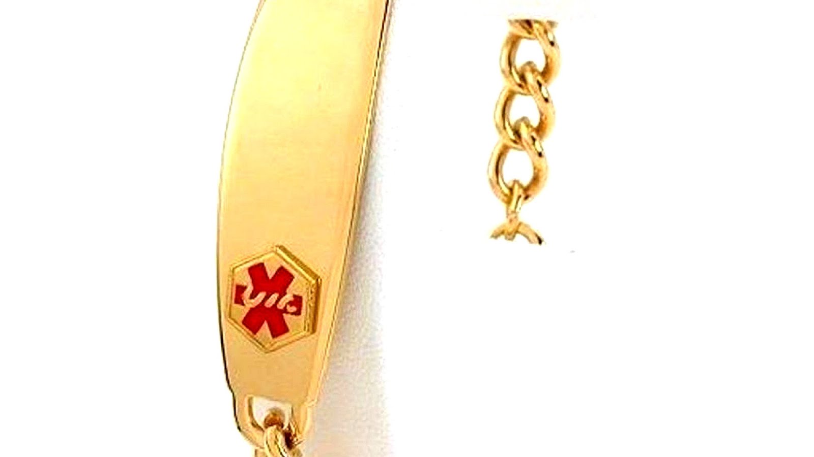 Medical identification tag Gold Gold Choices