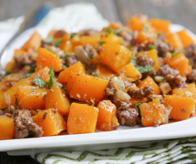 Spicy Ground Beef and Butternut Squash