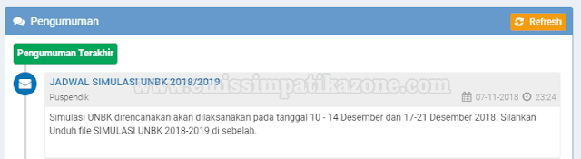 Bukti Jadwal Resmi Simulasi 2 UNBK 2018/2019 Dari Puspendik Semua Jenjang Bukti Jadwal Resmi Simulasi 2 UNBK 2018/2019 Dari Puspendik Semua Jenjang