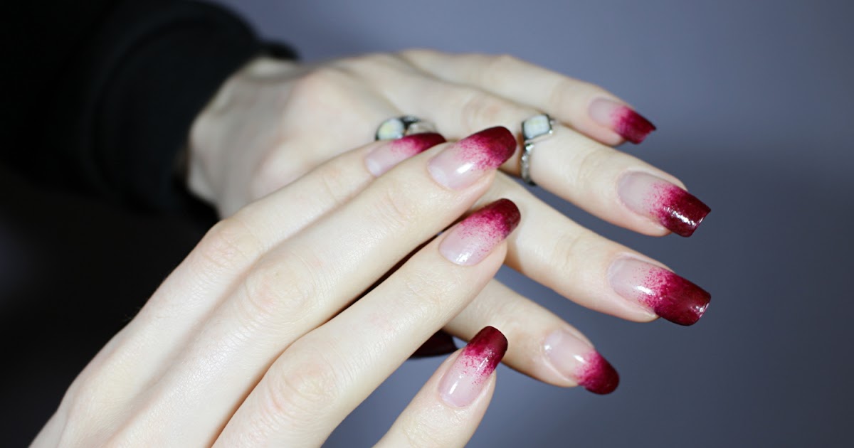 Blood Stained Vampire Manicure Low Key Halloween Nail Look January Girl