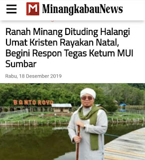 Respon Tegas Ketum MUI Sumbar Respon Tegas Ketum MUI Sumbar